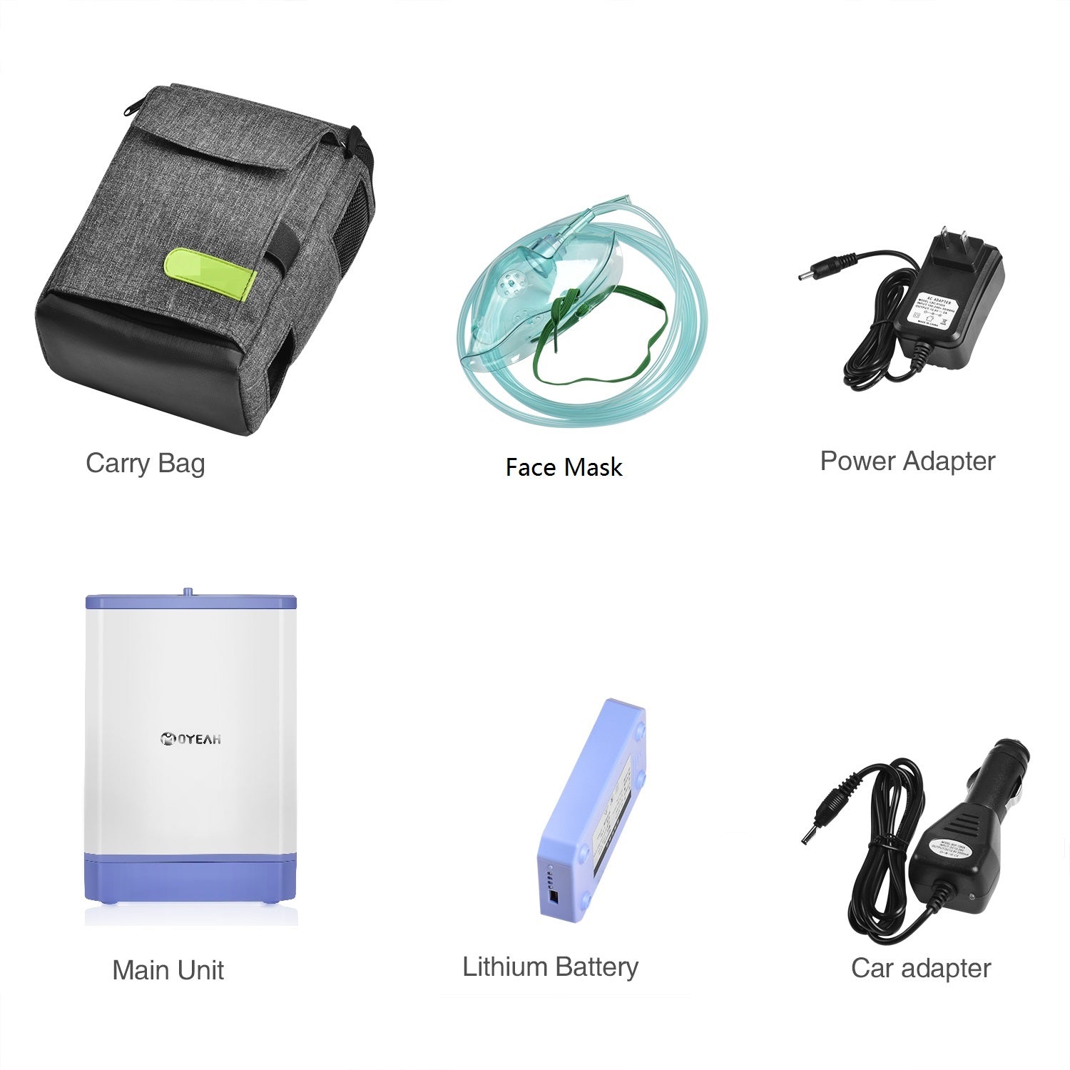 Portable home oxygen concentrator (3 liters)