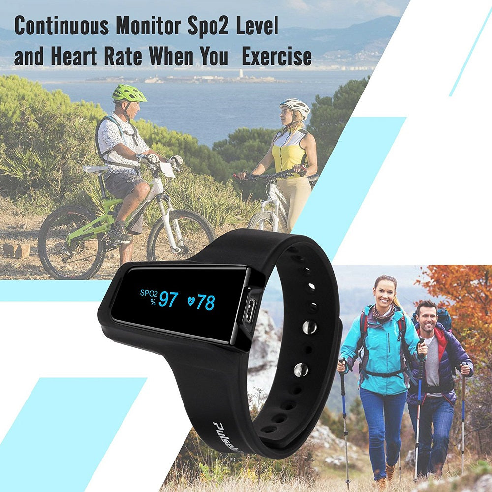 Sleep monitor wristwatch with pulse oximeter (SpO₂) and heart rate measurement