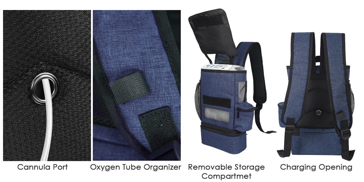 Oxygen device backpack